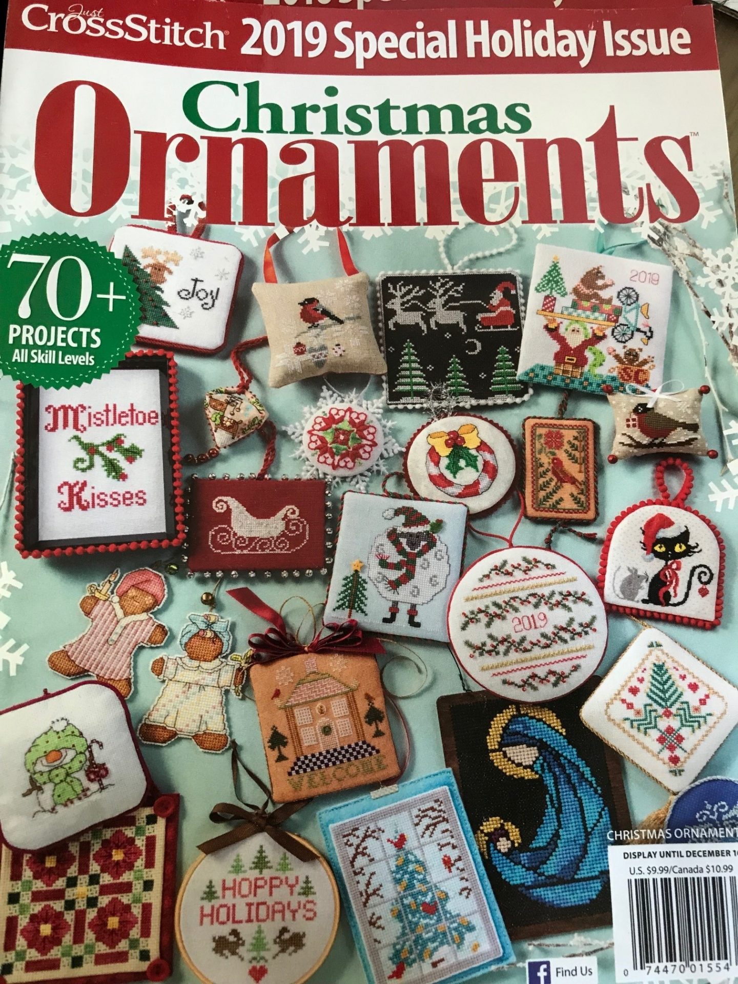 Just Cross Stitch 2019 Christmas Ornaments - Stitches From The Heart